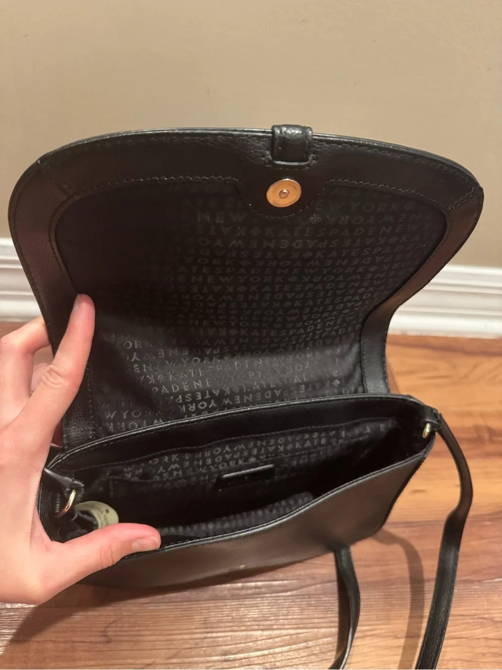 kate spade Black Leather Backpack and Crossbody Set